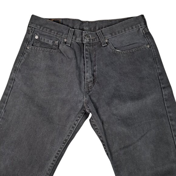 Levi's Black 505 Jeans Straight Leg Mens Size 32X29 - Picture 3 of 8